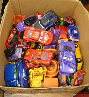 Lot 1411 - One tray of Cars by Disney, diecast vehicles,...