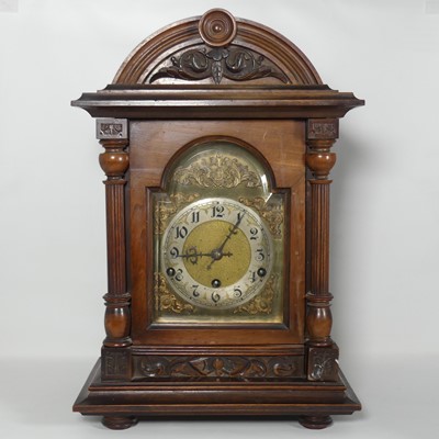 Lot 49 - A late 19th century continental walnut cased...