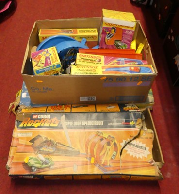 Lot 1428 - A collection of Matchbox Motorways and Corgi...