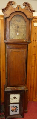 Lot 1169 - An early 19th century oak longcase clock,...