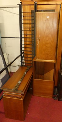 Lot 1170 - A Ladderax teak and metal twin section lounge...