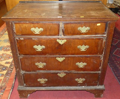 Lot 1173 - An 18th century walnut and crossbanded...