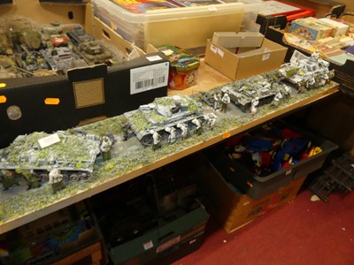 Lot 1443 - A quantity of plastic kit and scratch built...