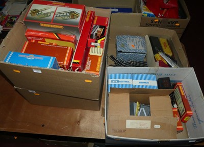 Lot 1481 - Four boxes of 00 gauge and TT gauge, lineside...