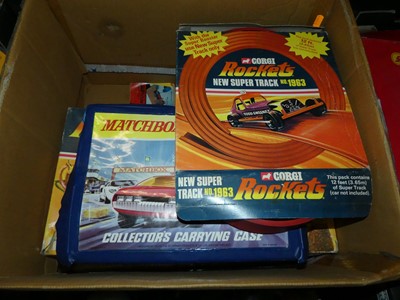 Lot 1489 - A box of Corgi Rockets Jet Speed circuit &...