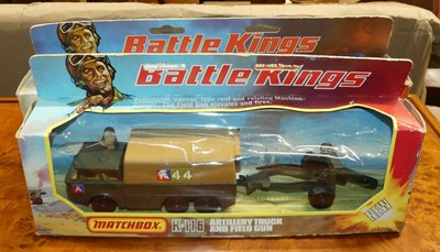 Lot 1606 - A Matchbox Battle Kings gift set group, to...