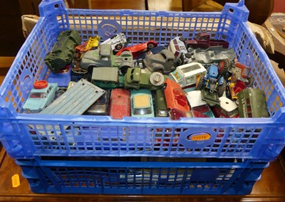 Lot 1608 - Two trays of mixed diecast, to include Dinky...