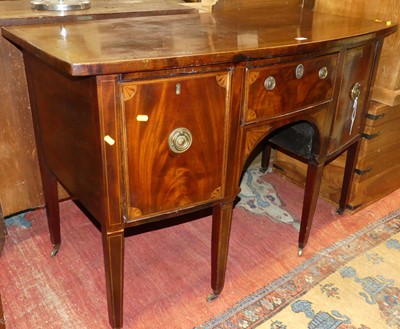 Lot 1215 - A late 19th century mahogany and inlaid...