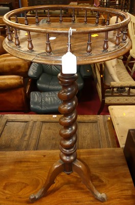 Lot 1221 - An early Victorian rosewood pedestal tripod...