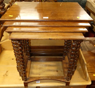 Lot 1223 - A Victorian mahogany quartetto nest of...