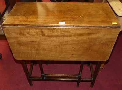 Lot 1230 - A 19th century mahogany Sutherland table, w.66cm