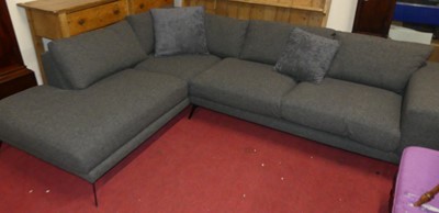 Lot 1347 - A contemporary modular corner sofa unit...