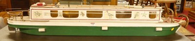 Lot 1246 - A painted wooden replica model of the canal...