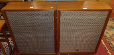 Lot 1253 - A pair of Yamaha NS-18 teak cased floor...