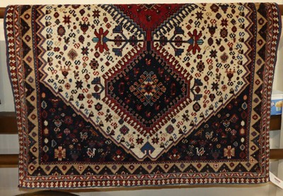 Lot 1164 - A Persian woollen Yalameh rug, 152 x 105cm