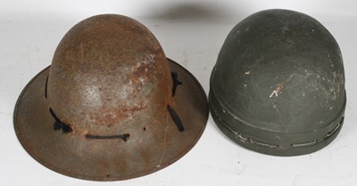 Lot 784 - A WWII British Despatch Rider's helmet, of...