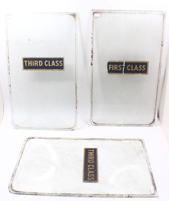 Lot 39 - Three original coach door windows, belived to...