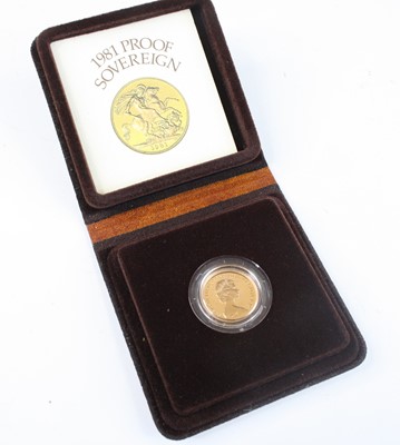 Lot 2422 - Great Britain, 1981 gold proof full sovereign,...