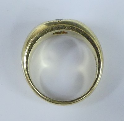 Lot 2540 - A yellow metal diamond solitaire ring,...
