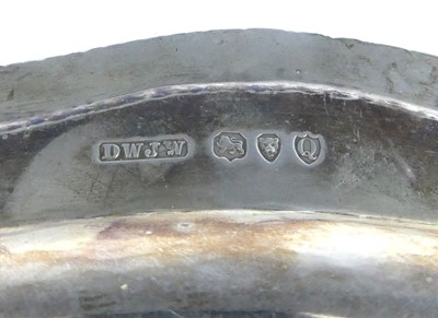 Lot 1097 - A Victorian silver tray, of shaped oval form...