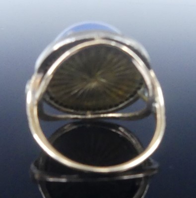 Lot 2569 - A yellow and white metal Victorian circular...