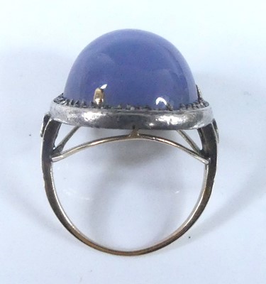 Lot 2569 - A yellow and white metal Victorian circular...
