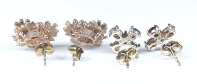 Lot 2580 - A 9ct yellow gold, smoky quartz and diamond...