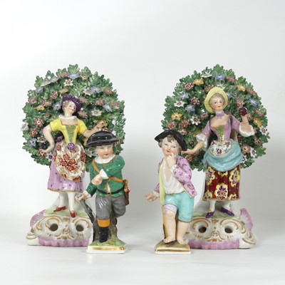 Lot 198 - A pair of 19th century Samson porcelain...