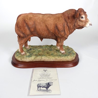 Lot 228 - A Border Fine Arts figure of a Limousin Bull,...