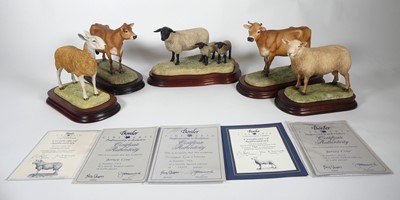 Lot 33 - Five Border Fine Arts figure groups; 'Jersey...