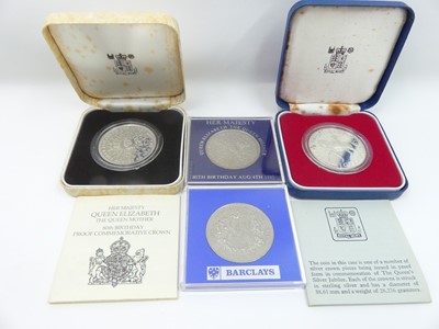 Lot 468 - Royal mint Queens 80th Birthday Sterling...