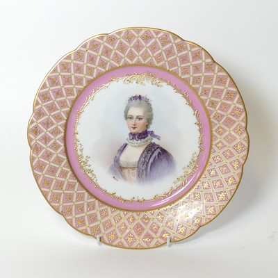 Lot 217 - A Sevres 'Chateau des Tuileries' porcelain...