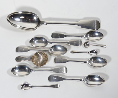 Lot 293 - A Victorian silver tablespoon, in the Fiddle...