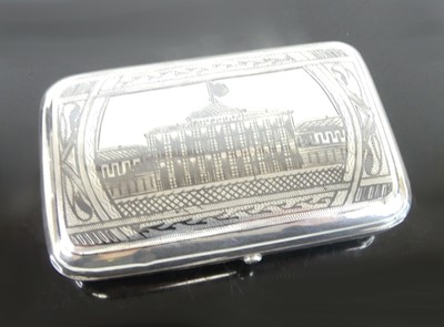 Lot 280 - A late 19th century Russian silver pocket...