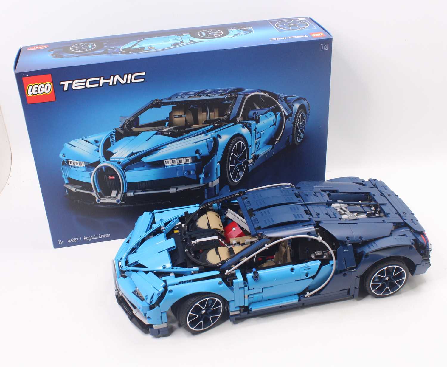 Lot 1883 - Lego Technic No. 42083 Bugatti Chiron, a built...