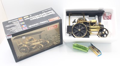 Lot 16 - Wilesco D406 steam roller, finished in black...