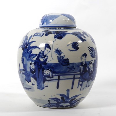 Lot 9 - A 19th century Chinese export ginger jar and...