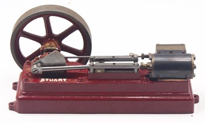 Lot 18 - A Stuart Turner horizontal stationary steam...