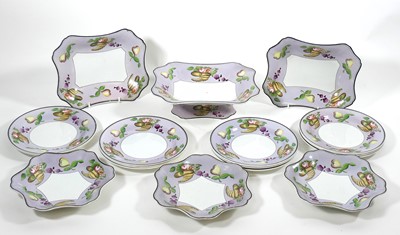 Lot 61 - A Wedgwood creamware part dessert service,...