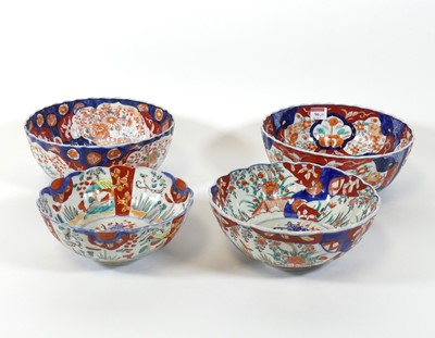 Lot 96 - A collection of four Japanese Imari porcelain...