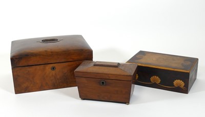 Lot 100 - A Victorian walnut jewellery box, the hinged...