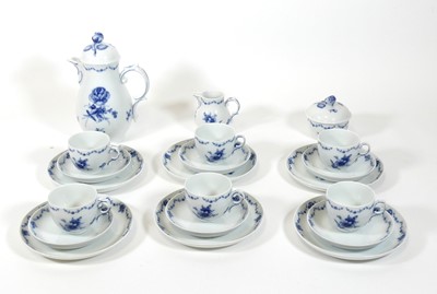 Lot 109 - A Fürstenberg Lottine pattern coffee set, six...