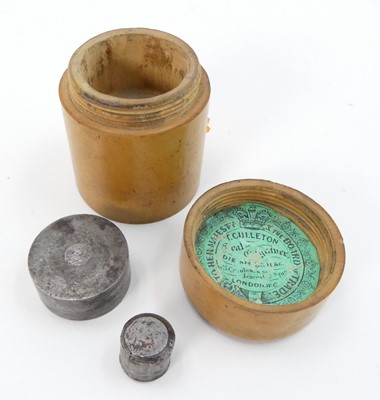 Lot 430 - A Victorian metal desk seal, engraved with the...