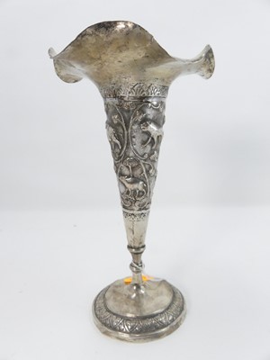 Lot 432 - An early 20th century Indian white metal spill...