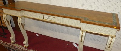 Lot 1147 - A contemporary inverted breakfront console...