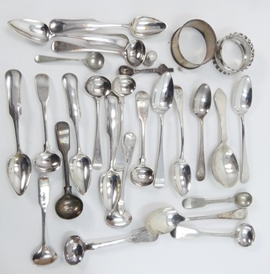 Lot 458 - A collection of loose silver and white metal...