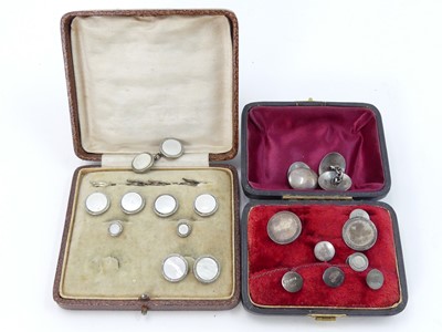 Lot 467 - A set of four early 20th century dress studs,...