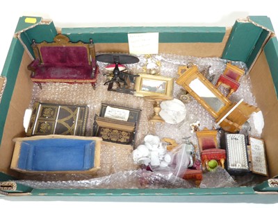 Lot 503 - A collection of assorted dolls house...