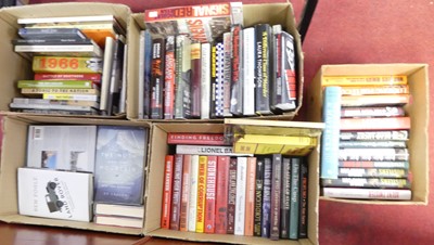 Lot 519 - Five boxes of miscellaneous books mostly being...