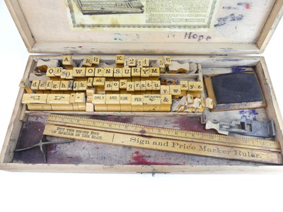 Lot 572 - A boxed The Fulton sign and price markers...